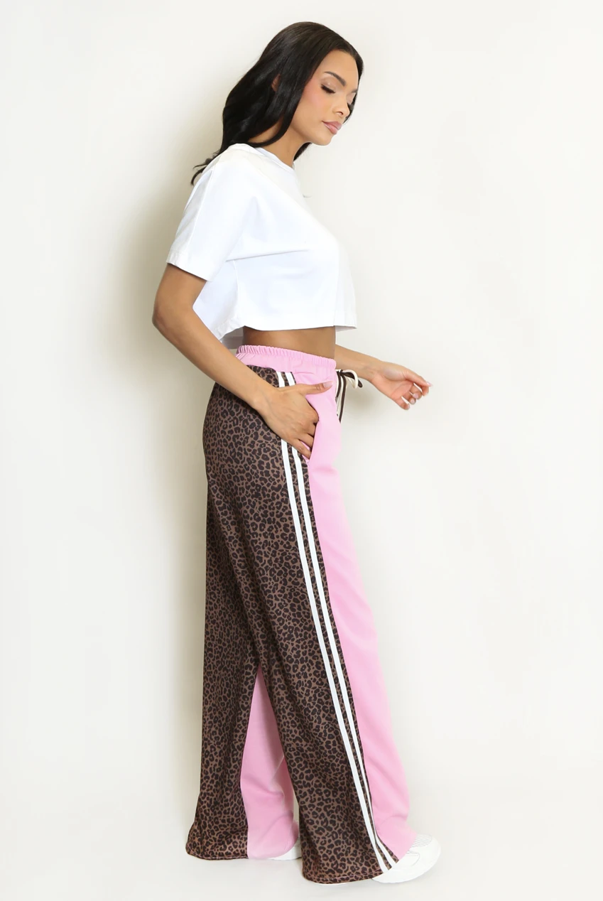 Pink Leapard Joggers
